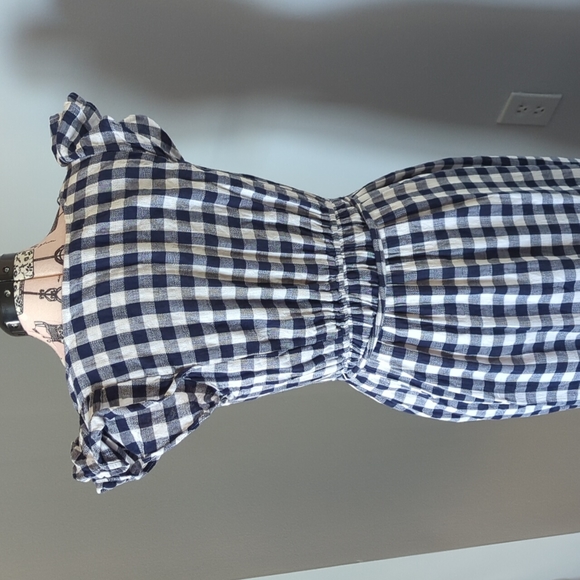 Old Navy blue plaid dress - Picture 3 of 3